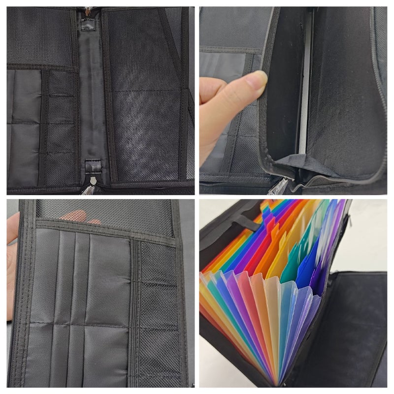 Large Capacity A4 Fireproof File Folder with Handle